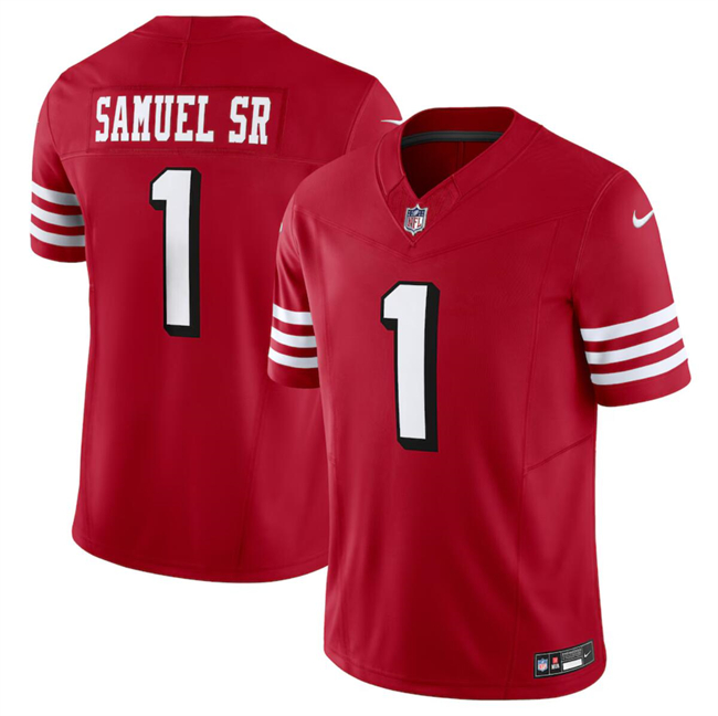 Youth San Francisco 49ers #1 Deebo Samuel Sr. Red 2024 F.U.S.E. Vapor Untouchable Limited Stitched Football Jersey